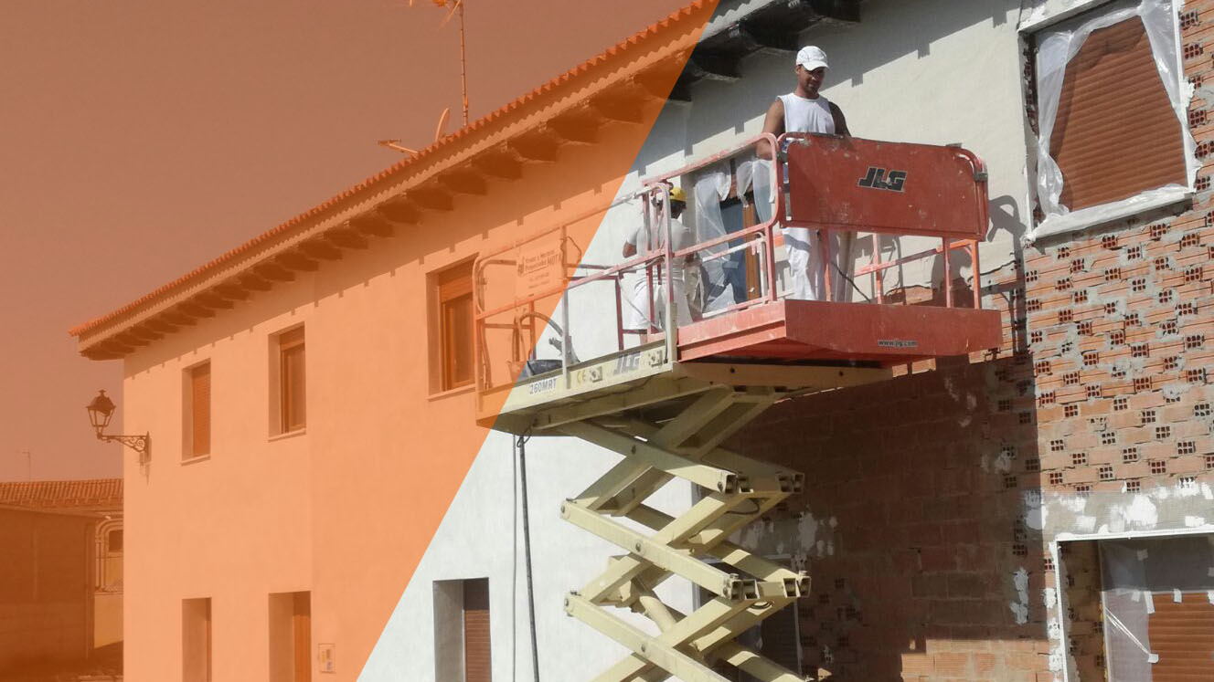 Mortero proyectado en Burgos yesos