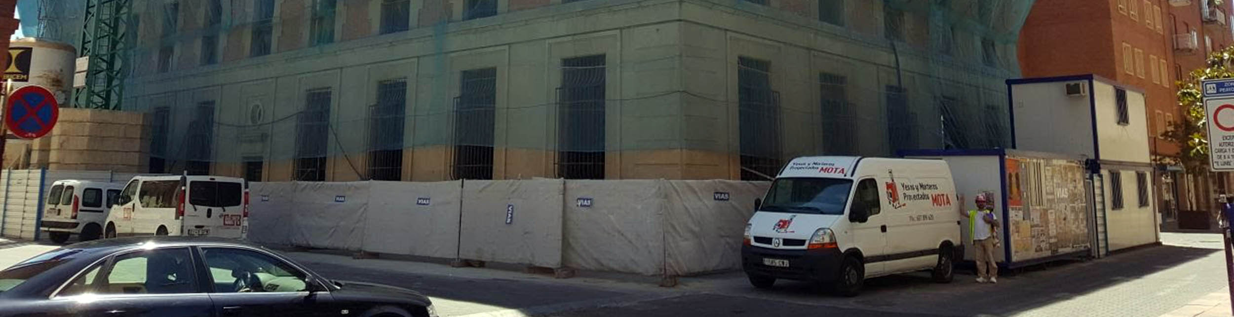 Yesos y morteros proyectados en Palencia
